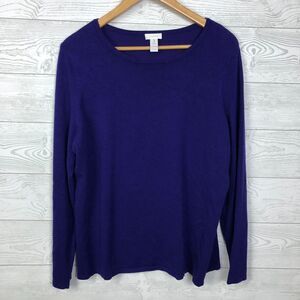 Chico's Women's Size 3/XL Long Sleeve Pullover Lightweight Sweater Scoop Neck